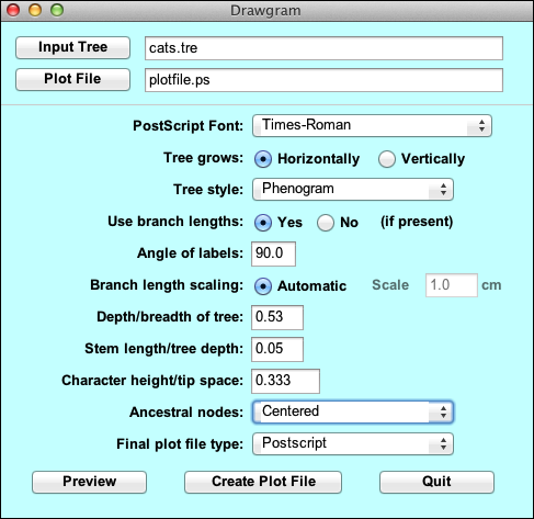 DrawGram Main Control Screen